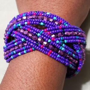 Braided bead bracelets